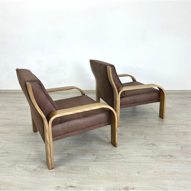 Walter Knoll Walter Knoll Lounge Chairs - A Pair For Sale - Image 4 of 10
