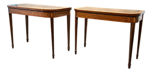 Georgian Mahogany Card Tables, 1790, Set of 2