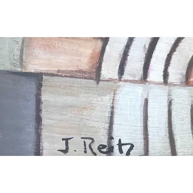 John Reitz, Composition, Oil on Cardboard, Framed For Sale - Image 3 of 9