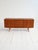Teak sideboard with sliding doors and a central drawer, birch interior with dividers. Yngve Ekström, Bjärsta, 1960s,...