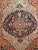 Ivory Antique Farahan Sarouk Rug, Handwoven Floral Pattern, Ivory & Brick Red, 5’ X 7’ For Sale - Image 8 of 12