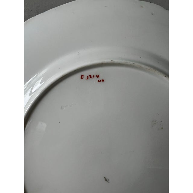 Blue Royal Doulton Oyama Chinese Porcelain Decorative Plate With Dragon and Clouds- Stamped For Sale - Image 8 of 8