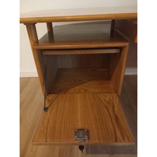 Vintage Polish Desk by Marian Grabiński, 1960s For Sale - Image 3 of 13