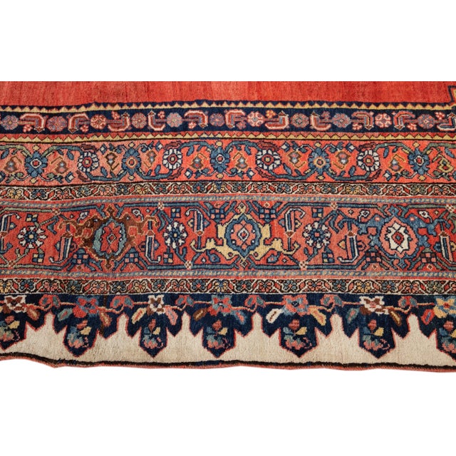 Late 19th Century Antique Bidjar Wool Rug For Sale In New York - Image 6 of 11