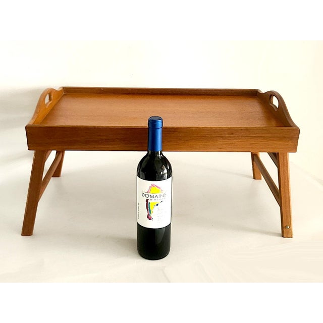 Wood 1970s Teak Wood Folding Bed/Lap Tray For Sale - Image 7 of 12