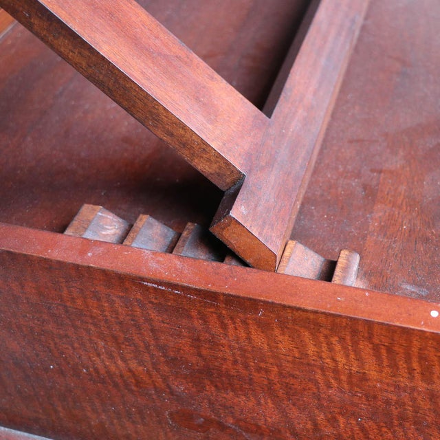 English William & Mary Style Mahogany Architect's Drafting Table For Sale - Image 9 of 10