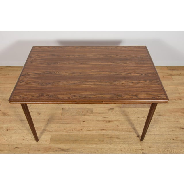 Mid-Century Modern Extendable Rosewood Dining Table, Denmark, 1960s For Sale - Image 4 of 18