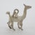 1970s Vintage Italian Handmade Genuine Sterling Silver 925 Llama Lama Charm Pendant For Sale - Image 5 of 8