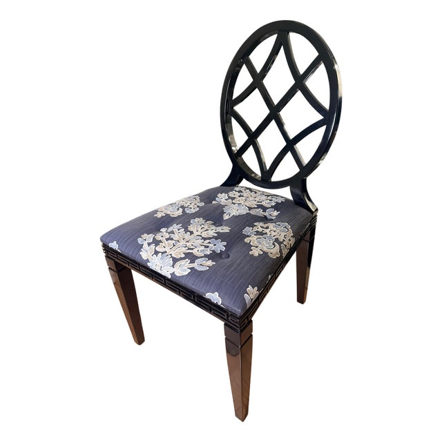 Miles Redd Diamond Dining Chair for Ballard Designs Upholstery Collection For Sale