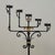 Early 20th Century Spanish Revival Hand Forged Iron and Brass Torchère ~ Floor Candelabra For Sale - Image 5 of 18