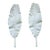 Pair of Monumental Handcrafted Plaster Banana Leaf Wall Sculptures For Sale