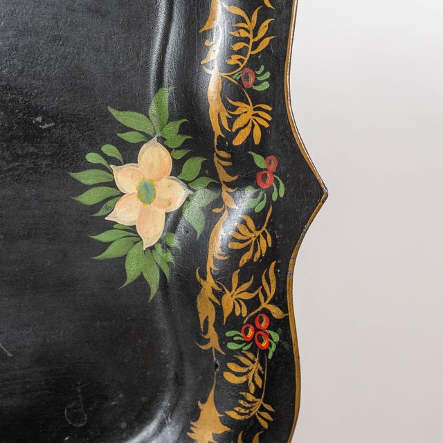 Late 19th Century Late 19th Century Tole Painted Tray For Sale - Image 5 of 9