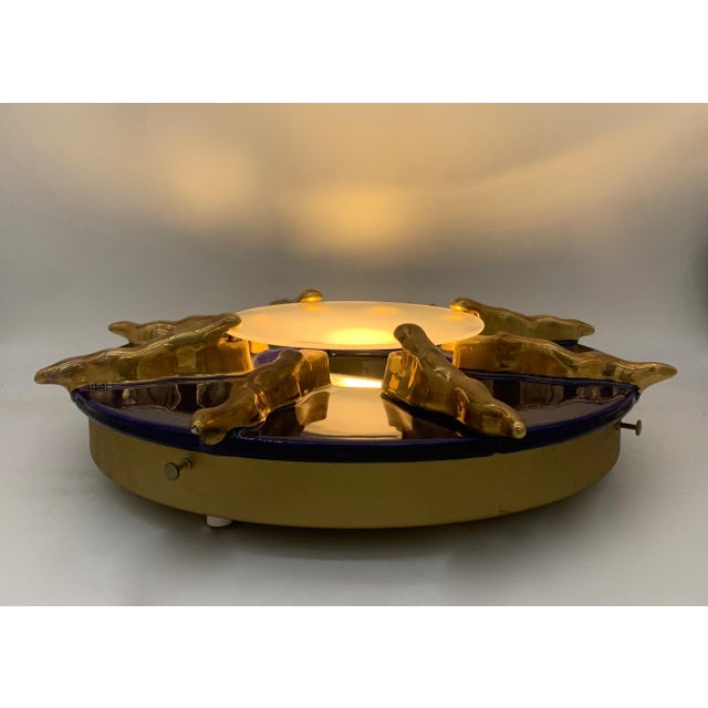 Ceramic Ceiling Light from Marioni Paolo, 1980s For Sale - Image 6 of 9