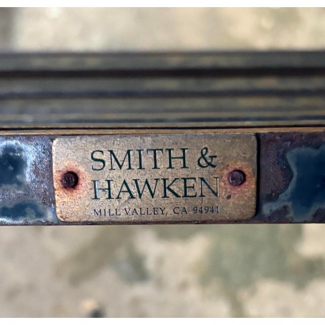 Vintage Wrought Iron English Style Garden Chairs by Smith & Hawken, 4 Pieces For Sale - Image 12 of 12