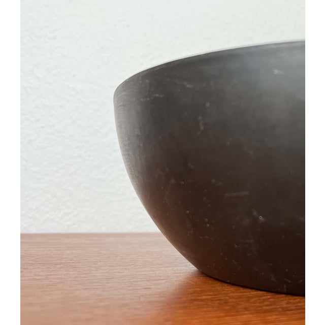 Black Mid-Century Modern Danish Yellow Enamel Bowl, 1960s For Sale - Image 8 of 12