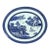 Chinese Export Porcelain Canton Large Blue & White Serving Dish For Sale