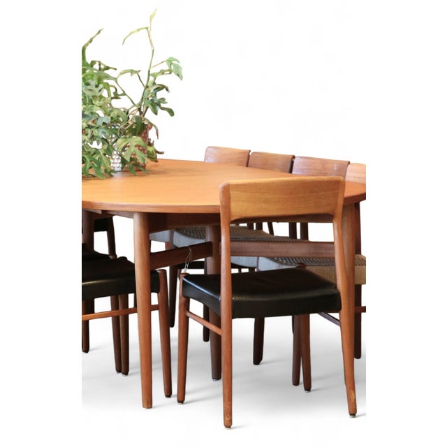 Black Chair in Teak and Leather by Henning Kjærnulf for KS Møbler, 1960s For Sale - Image 8 of 15