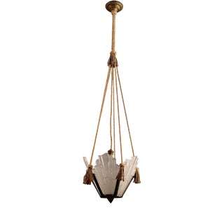 Liberty Pendant in Opaline Glass For Sale