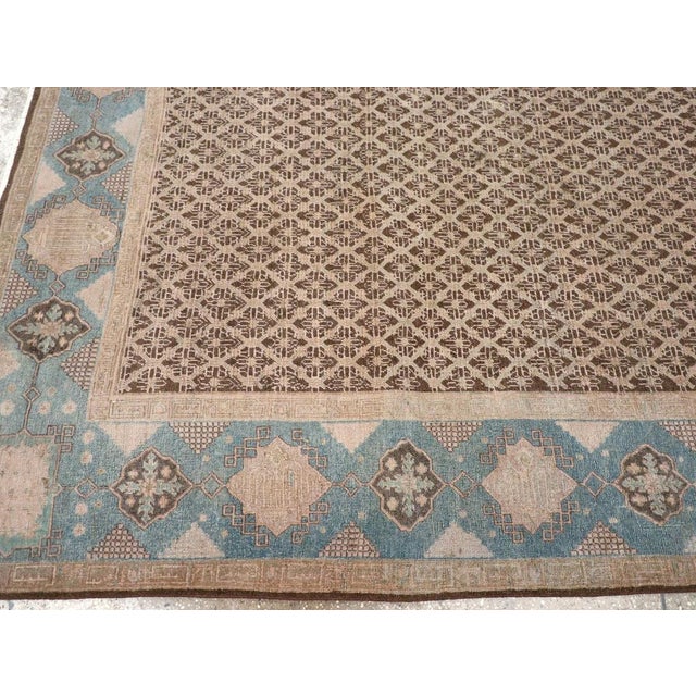 Early 20th Century Galerie Shabab Collection Early 20th Century Persian Serab Accent Rug For Sale - Image 5 of 8