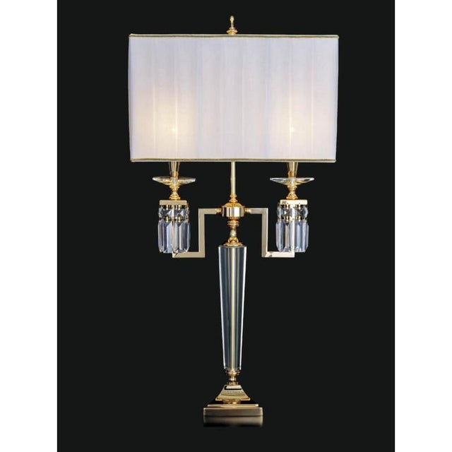 Gold Collection Topazio Chandelier, Metal and Crystal, NCS 262 by Jago For Sale - Image 8 of 15
