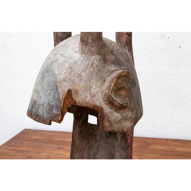 Antique Harned Guardian Bwa Painted Mask For Sale - Image 9 of 13