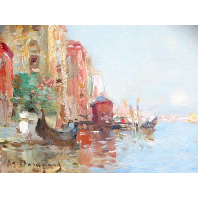 'Venice at Sunset' Maurice Bompard (1857-1936) Gilt Wood Frame For Sale - Image 9 of 12
