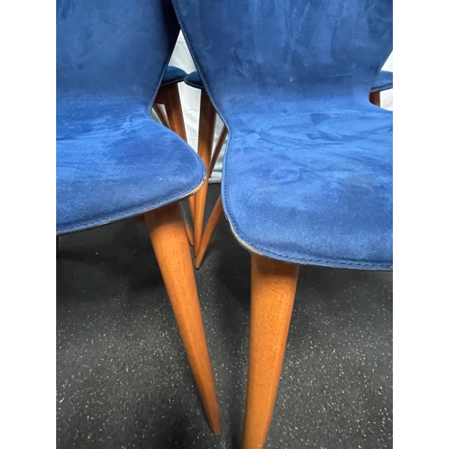 1950s Vintage Mid Century Italian Modern Malnati 'Bambi' Dining Chairs - Set of 4 For Sale - Image 10 of 11