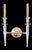 Early 21st Century Hudson Valley Abington Polished Nickel Double Candle Wall Sconces - Pair For Sale - Image 5 of 8