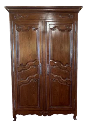 19th Century Louis XV Oak Wardrobe