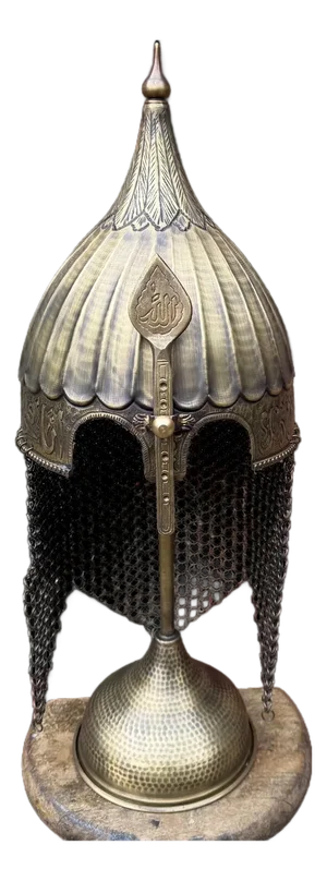 Solid Brass Engraved Chichak Helm