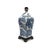 Asian Leave Pattern Ginger Jar Shape Table Lamp For Sale - Image 4 of 5