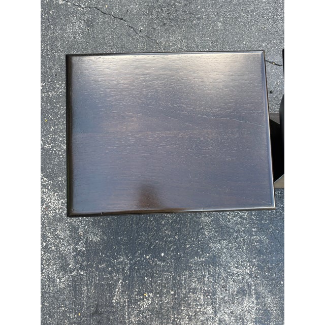 Vintage Ruhlmann Art Deco Side Tables - Solid Mahogany by Jimeco - A Pair, Colombia For Sale - Image 11 of 11