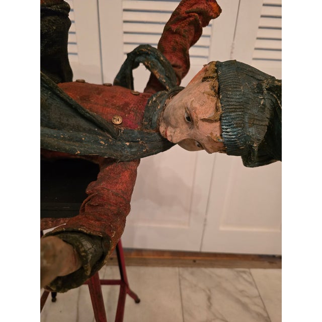 Vintage Mid Century Folk Art Sculpture of Falling Figure For Sale In Boston - Image 6 of 15