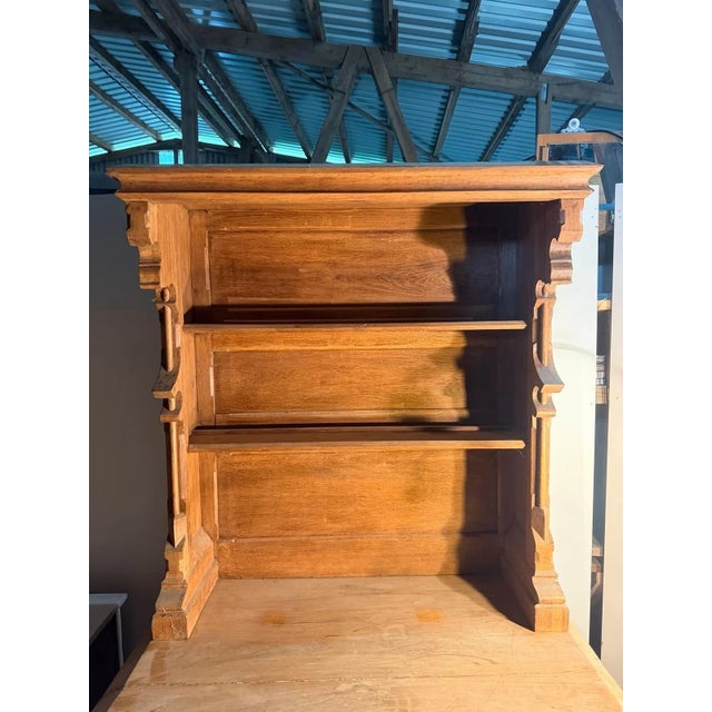 Antique Historicism Sideboard in Oak with Iron Fittings, 1890s For Sale - Image 10 of 13