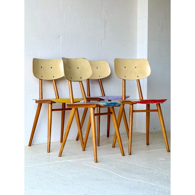 Dining Chairs from Ton, 1960, Set of 4 For Sale - Image 14 of 18