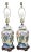 Vintage Chinoiserie Oriental Oatmeal Ginger Jar Ceramic Table Lamps - A Pair For Sale