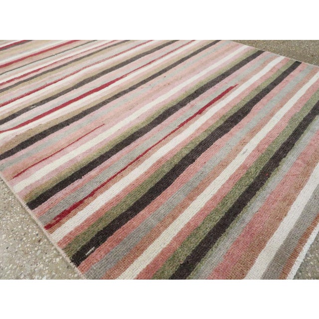 Beige Galerie Shabab Collection Mid-20th Century Handmade Turkish Anatolian Runner For Sale - Image 8 of 10