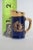 Blue Limoges France Blue Miniature Porcelain Pitcher Gold Couple Courting Cameo 4811b For Sale - Image 8 of 12