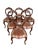 Brown Victorian Carved Walnut Dining Chairs, Set of 6 For Sale - Image 8 of 8
