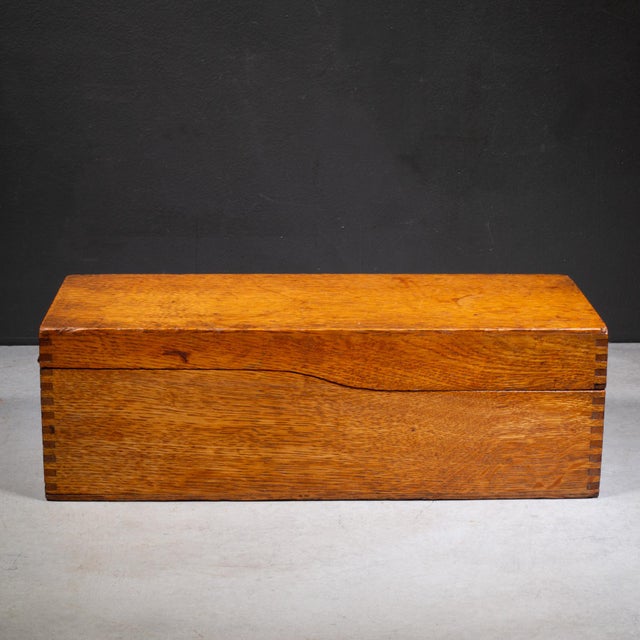 Globe-Wernicke Index Card Catalog Box c.1920 For Sale In San Francisco - Image 6 of 10