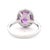 Alexander Beverly Hills Gia 5.09ct No-Heat Oval Pink Sapphire & Diamond Ring, Size 6.25 For Sale - Image 4 of 4