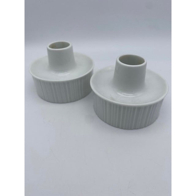 Ceramic Tapio Wirkkala for Rosenthal Porcelain Candle Holders For Sale - Image 7 of 7