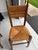 Antique Pine Farm Table With Drawer With Set of 4 - 1870s French Wicker Chairs For Sale - Image 9 of 10