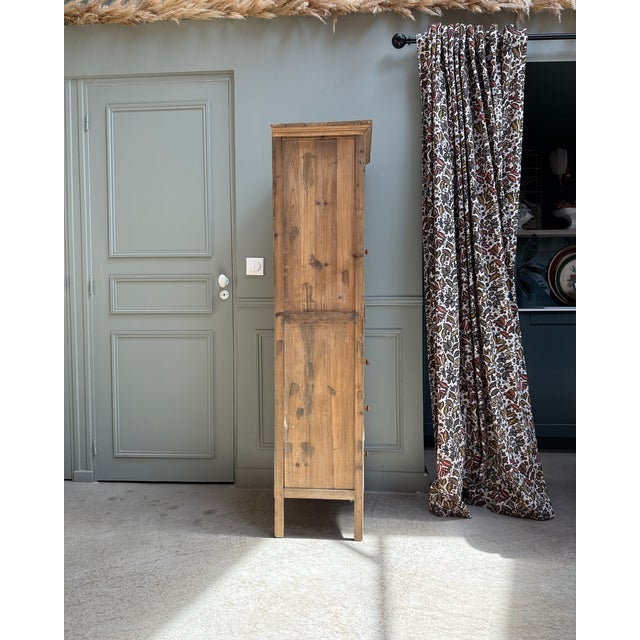 Wood Column Storage Unit with Sculpted Metal Door, 1890s For Sale - Image 7 of 18