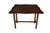English Vintage Hekman Georgian Style Mahogany Flip Top Game Card Hall Console Table For Sale - Image 3 of 17