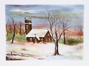 Fioravanti, "The Church Yard," Lithograph