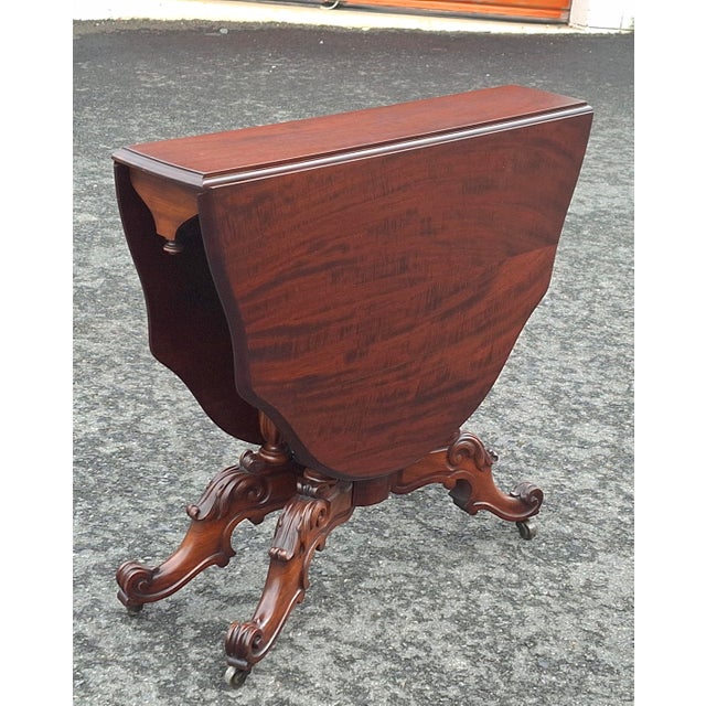 Refinished William IV Figured Mahogany Sutherland Center Table/Breakfast Table, C. 1830s For Sale In Washington DC - Image 6 of 14