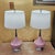 Pair of Vintage Pink Ceramic Table Lamps in Mid-Century Modern Atomic Style -After Gordon Martz For Sale - Image 16 of 18