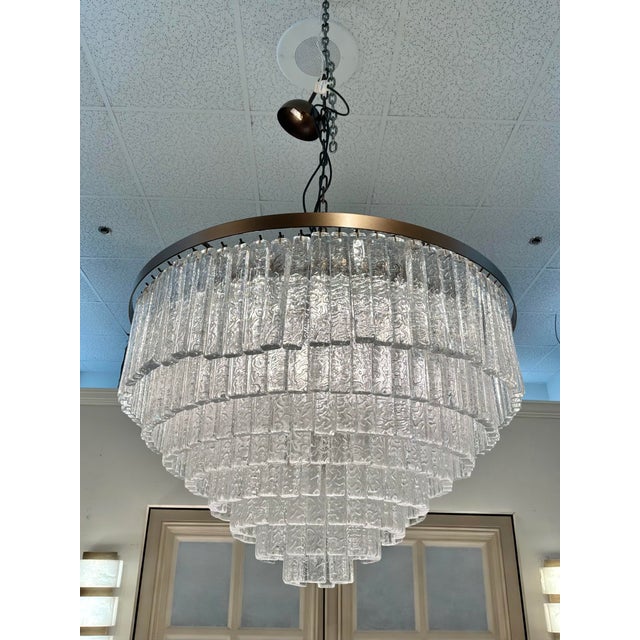 Brass Baker Kingsley Chandelier For Sale - Image 8 of 8
