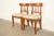 Neoclassical Kindel Furniture Regency Solid Cherry Wood Klismos Side Chairs or Dining Chairs, Pair For Sale - Image 3 of 15